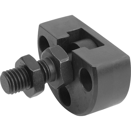 Quick-Fit Coupling W. Radial Offset Comp. D=M20X1,5 Steel, W. Mounting Flange L2=35
